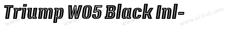 Triump W05 Black Inl字体转换